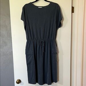 Stylish Dark Gray Midi Dress